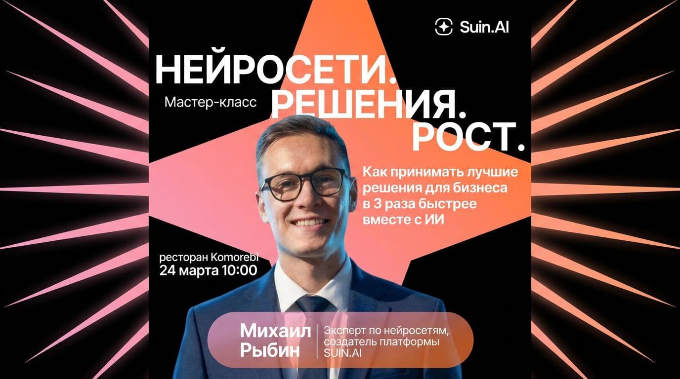 Мастер-класс «Решай быстрее. Расти быстрее» в Иркутске: нейросети для бизнес-решений